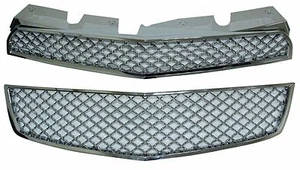 Repuesto Chevrolet Equinox estilo Bentley parrilla superior e inferior 2010-2011 cromada - Imagen 1 de 1