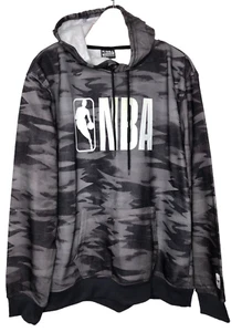 NBA Logo Spellout Allover Camo Pullover Hoodie XL - Picture 1 of 12