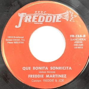 Freddie Martinez - Que Bonita Sonricita / Illusion de Primavera 45 7" Vinyl - Imagen 1 de 2