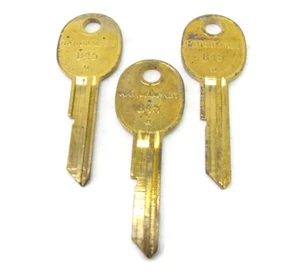 3-pcs B45H Brass Key Blanks Cole National Key - Picture 1 of 2