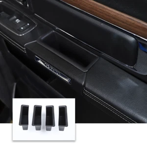 4x Organizador de caja de almacenamiento con reposabrazos de puerta interior de auto para Dodge Ram 1500 2010-2017 - Imagen 1 de 7