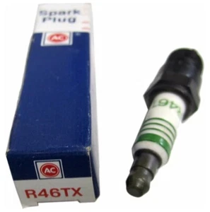 AC Acniter II Spark Plugs # R46TX 5613579 with GREEN STRIPE (L4) - Picture 1 of 3