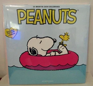 PEANUTS 2019 CALENDAR GRAPHIQUE de FRANCE HAPPINESS IS ... - Picture 1 of 4