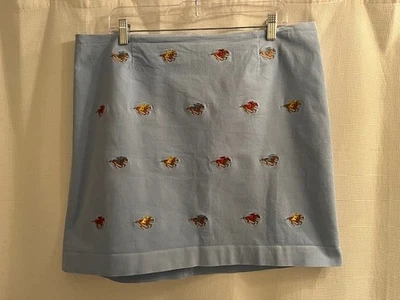 Falda de caballos de carreras Náufrago Nantucket Island "Ali" - azul claro Foto 1 de 3