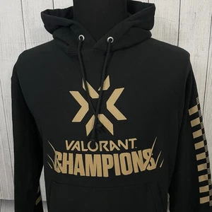 2021 Valorant Champions Men's Black Large Champion Pullover Hooded Sweatshirt - Picture 1 of 7
