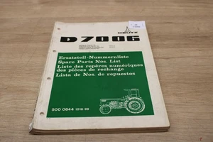Deutz Fahr D7006 Ersatzteil Nummernliste 500 0644 1016-99  xb11006 - Picture 1 of 3