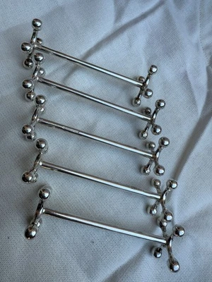 ARGENTERIE 6 PORTE COUTEAUX CHRISTOFLE POINÇONS JAMAIS SERVI - Photo 1/3