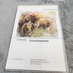 Elefanten Aquarell Demo Lian Quan Zhen Kunstanweisung DVD - Bild 1 von 3