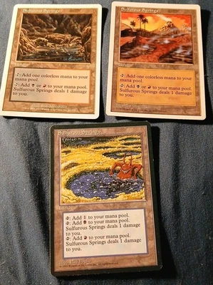 Sulfurous Springs X3 MtG Magic: Ice Age 1995 5th 7th - Image 1 of 4