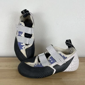 Mad Rock Rover Climbing Shoes Size 40 EUR - Mens 7.5 White & Blue Barely Worn!!! - Picture 1 of 11