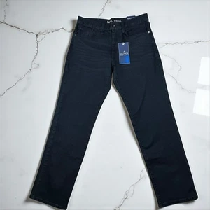 Nautica Men's Relaxed Fit Denim Jeans Black Lagoon Wash 30W/32L - Picture 1 of 9