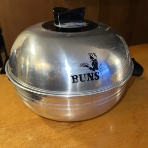 Vtg Mid-Century West Bend Aluminum 3-Piece Bun Warmer Oven - Picture 1 of 12