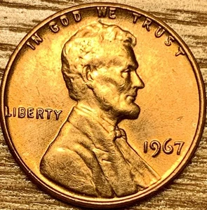 1967 Lincoln Penny DDO/Liberty & Date Error - Picture 1 of 4
