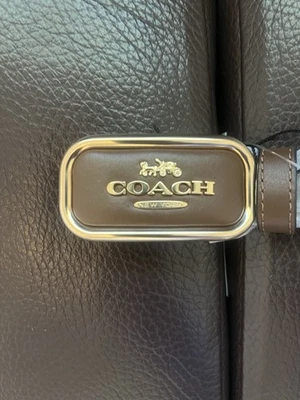 Nuevo cinturón Morgan reversible corte a medida hebilla firma Coach auténtico Foto 1 de 4