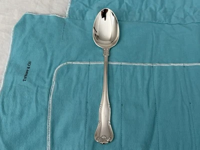 Tiffany & Co. Sterling Silver Provence Large Serving Spoon 9” w/Pouch NEVER USED - Imagem 1 de 4