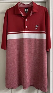 FootJoy Alabama Crimson Tide Golf Swinging Big Al Striped S/S Polo Herren Gr. XL! - Bild 1 von 6