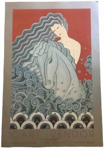 1984 WAVE-BY MURASA KUDO-ART EXPO NY-I CART VENDOR POSTER 36”Lx24”W - Bild 1 von 5