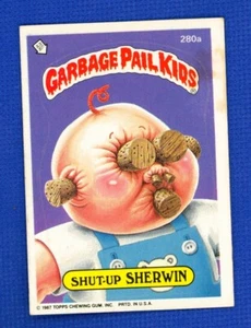 1987 Topps Garbage Pail Kids Series 7  # 280a Shut-Up Sherwin - Picture 1 of 2
