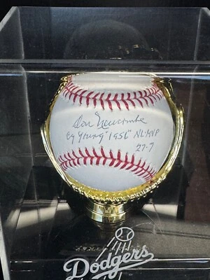 Don Newcombe Signed Major League Baseball "56 CY Young" *Dodgers MLB Authentic - Image 1 of 3