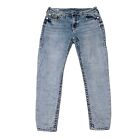 TRUE RELIGION Jennie Curvy taille moyenne jean skinny femme taille 33 lavage léger