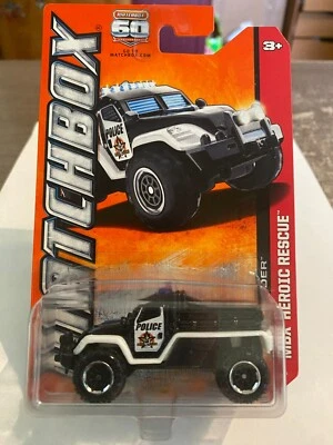 2012 MATCHBOX MBX HEROIC RESCUE ROAD RAIDER BLACK&WHITE POLICE TRUCK 113 OF 120 - Image 1 of 3
