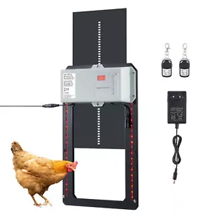 2in1 Lichtsensor&Timer Hühnerklappe Hühnertür Stallöffner Handsender&Leuchten - Bild 1 von 11