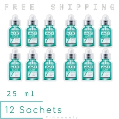 12 Sachets X 25 ml Rojukiss Acne Poreless Hydrogel Mineral Sheet Mask 7 AntiAcne - Image 1 of 4