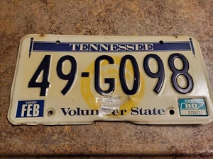 Nummernschild Tennessee 1980 mit Aufkleber von 1980 - Bild 1 von 1