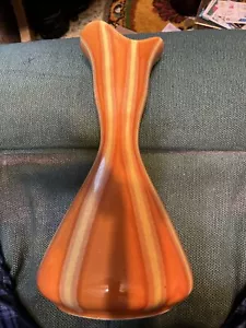 Vintage Rumpf Continental 58 orange Persimmon Tropf Ewer/Vase -13 3/4" H - Bild 1 von 7
