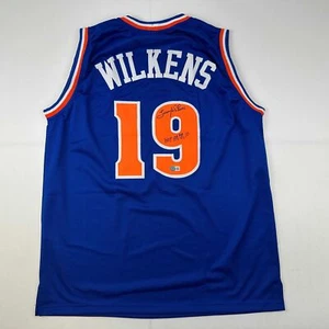 Autographed/Signed Lenny Wilkens HOF Cleveland Blue Jersey Beckett BAS COA - Picture 1 of 4
