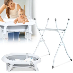 Baby Badewanne mit Ständer Kinder Babywanne Silikon Reisebadewanne Faltbare - Bild 1 von 8