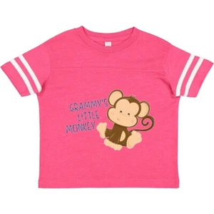 Inktastic Grammy's Little Monkey Toddler T-Shirt Family Cute Grammy Grandma Blue - Picture 1 of 8