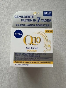 2x NIVEA Q10 LSF15 Power Extra Anti Falten Tages Gesichtspflege Creme 50ml Neu - Bild 1 von 6