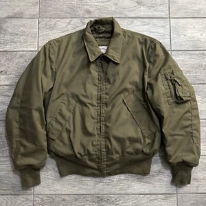Vtg 80s AVIREX Military Cold Weather Bomber Tanker Jacket Medium Regular NWOT - Picture 1 of 8