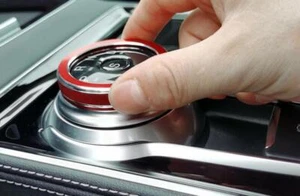 Red Aluminum Alloy Driving Mode Switch Button Cover Ring For Ford Edge 2019-2021 - Picture 1 of 7