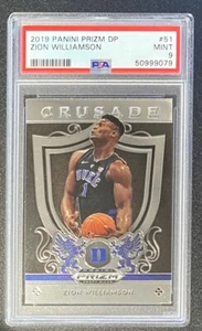 Panini Prizm Crusade Zion Williamson #51 2019 novato radiocontrol - PSA 9 como nuevo - Imagen 1 de 2