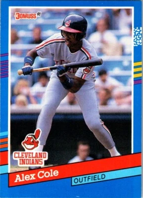 1991 Donruss - Alex Cole #383 - Image 1 of 2