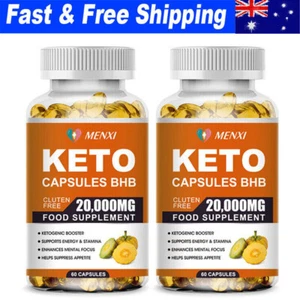 20,000MG Keto Diet Pills Advanced Weight Loss that WORKS Burn Fat Carb A1 GT BHB - Picture 1 of 12