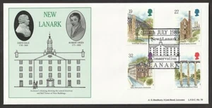 1989 ARCHAEOLOGY SET OF 4 SG1440/SG1443 ON BRADBURY LFDC78 FDC - NEW LANARK SPHS - Bild 1 von 1
