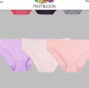 Fruit Of The Loom® Women's 360° Stretch Comfort Cotton Bikini 6+1 Bonus Pack - Picture 1 of 12