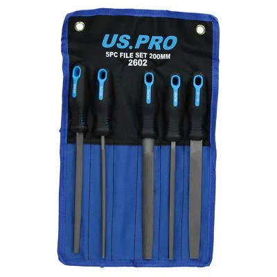 Engineers Metal File Set With Soft Rubber Handles 5pc AT793 - Image 1 of 4