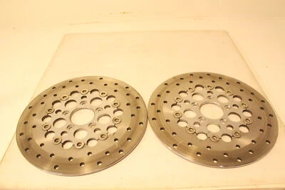 HARLEY DAVIDSON OEM TOURING ДВОЙНОЙ ДИСК ПЕРЕДНИЕ РОТОРЫ С ХРОМИРОВАННЫМ ЦЕНТРОМ 44945-08 - Изображение 1 из 4