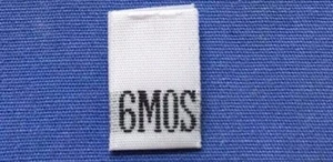 250Pcs White Taffeta Woven Clothing Infant Size Tab Tag Label Toddler 6 Month - Picture 1 of 1