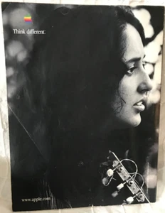 1998 Apple Computer Think Different JOAN BAEZ Photo Vintage Print Ad - Picture 1 of 7