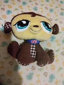 Braun & kariert Affe Littlest Pet Shop Stofftier Plüschtier ~ LPS Hasbro EUC - Bild 1 von 5