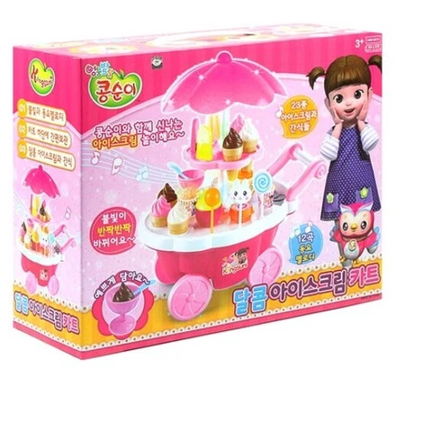 KONGSUNI Sweet Ice Cream Cart PlayTV Cartoon Character For Kids Baby Cover