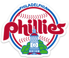 Philadelphia Phillies Independence Hall Baseball Phillies Script Die-Cut MAGNET