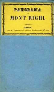 PANORAMA DU MONT RIGHI - ZURICH - VINTAGE FOLD OUT PANORAMA - Picture 1 of 2