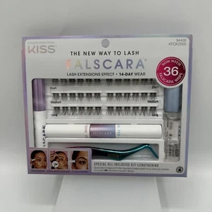 KISS Falscara Starter Kit Deluxe Lash Extension Kit 36 Lash Clusters - Picture 1 of 2