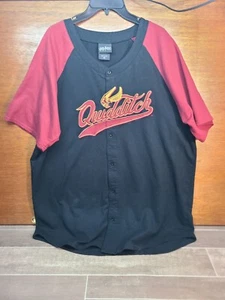 Harry Potter Quidditch Hogwarts Baseball Jersey T Shirt Adult XL Embroidered - Picture 1 of 8